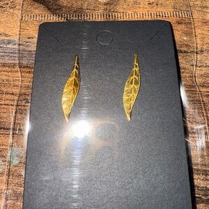 Gold Leaf Earrings